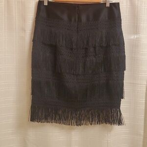 Express Skirt Women's Size 10 Elegant Black Fringe Skirt